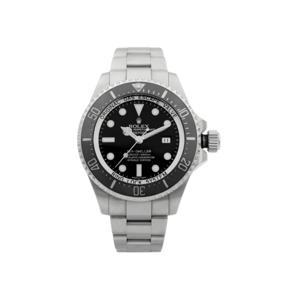 Rolex 44MM Black And Silver 1166600 (AUTHENTIC)